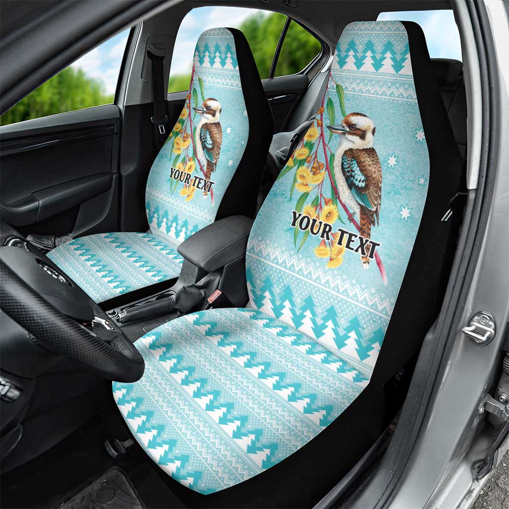 Australia Kookaburra and Eucalyptus Car Seat Cover Christmas Vibe - Aussie Hoodie