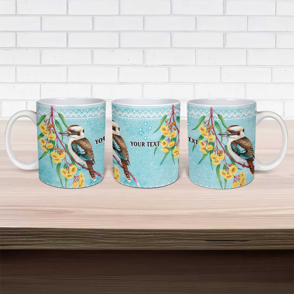 Australia Kookaburra and Eucalyptus Ceramic Mug Christmas Vibe - Aussie Hoodie
