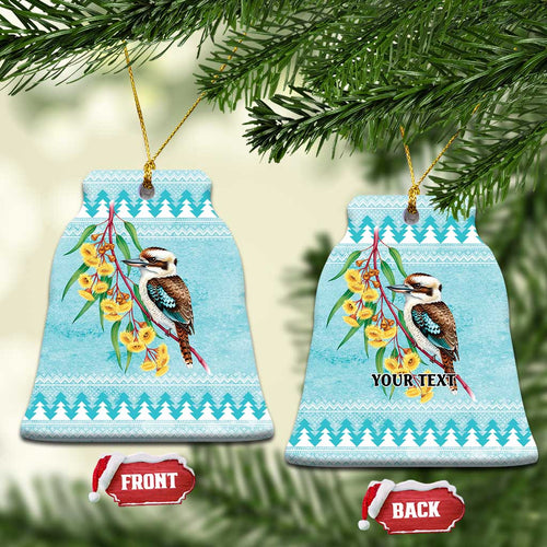 Australia Kookaburra and Eucalyptus Ceramic Ornament Christmas Vibe - Aussie Hoodie