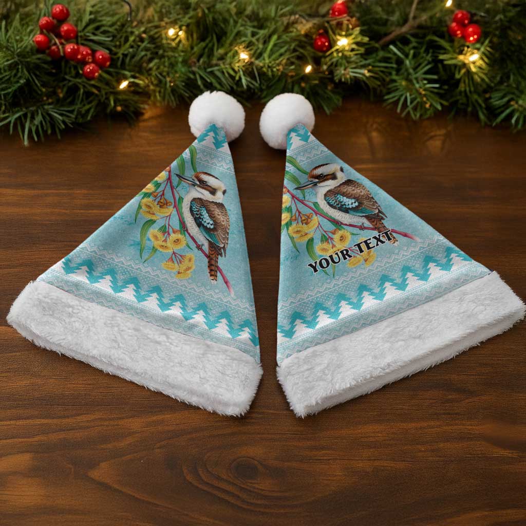 Australia Kookaburra and Eucalyptus Christmas Santa Hat Christmas Vibe - Aussie Hoodie
