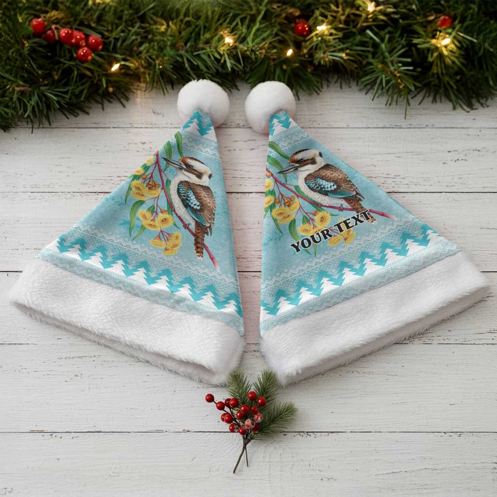 Australia Kookaburra and Eucalyptus Christmas Santa Hat Christmas Vibe - Aussie Hoodie
