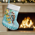 Australia Kookaburra and Eucalyptus Christmas Stocking Christmas Vibe - Aussie Hoodie