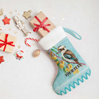 Australia Kookaburra and Eucalyptus Christmas Stocking Christmas Vibe - Aussie Hoodie