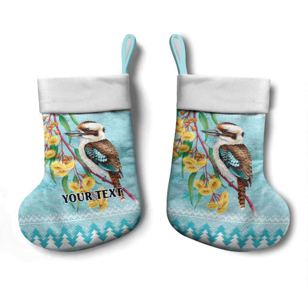 Australia Kookaburra and Eucalyptus Christmas Stocking Christmas Vibe - Aussie Hoodie