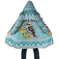 Australia Kookaburra and Eucalyptus Cloak Christmas Vibe - Aussie Hoodie
