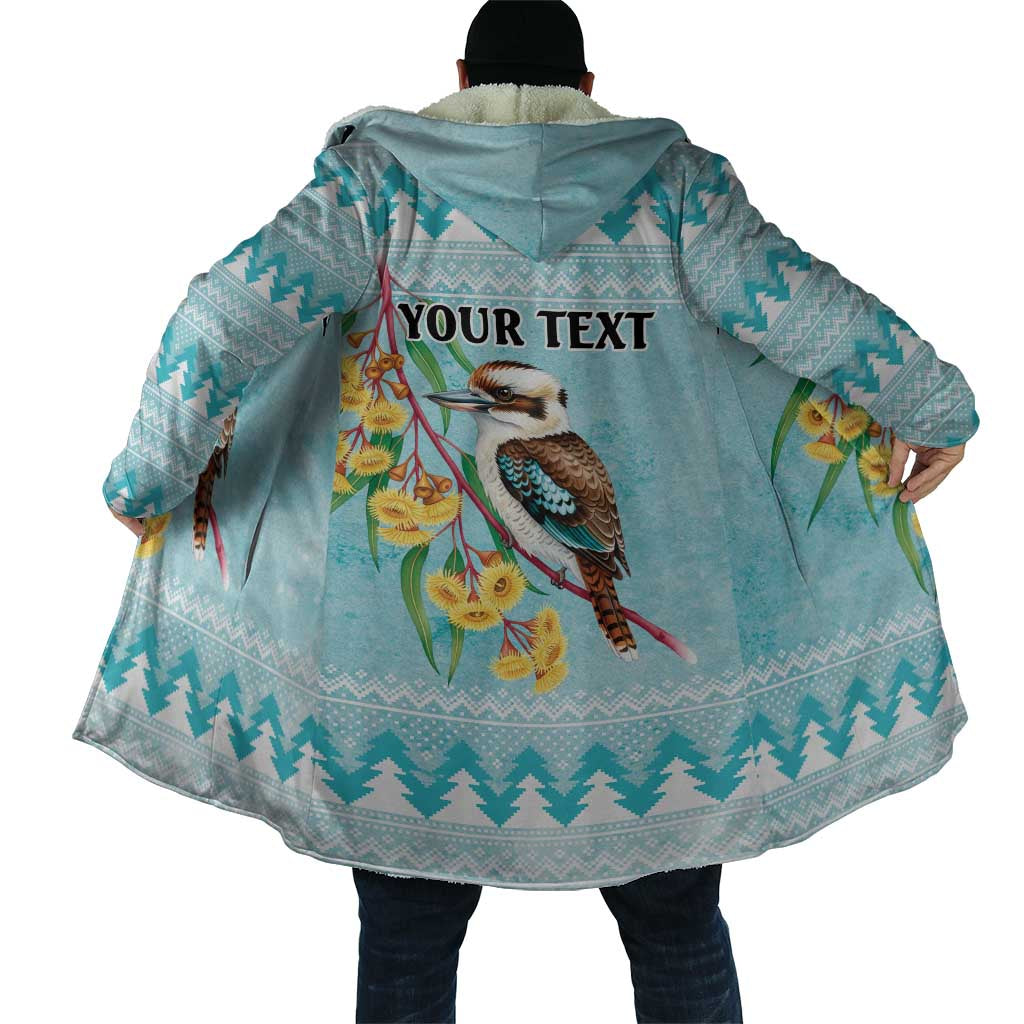 Australia Kookaburra and Eucalyptus Cloak Christmas Vibe - Aussie Hoodie