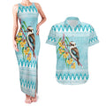Australia Kookaburra and Eucalyptus Couples Matching Tank Maxi Dress and Hawaiian Shirt Christmas Vibe - Aussie Hoodie