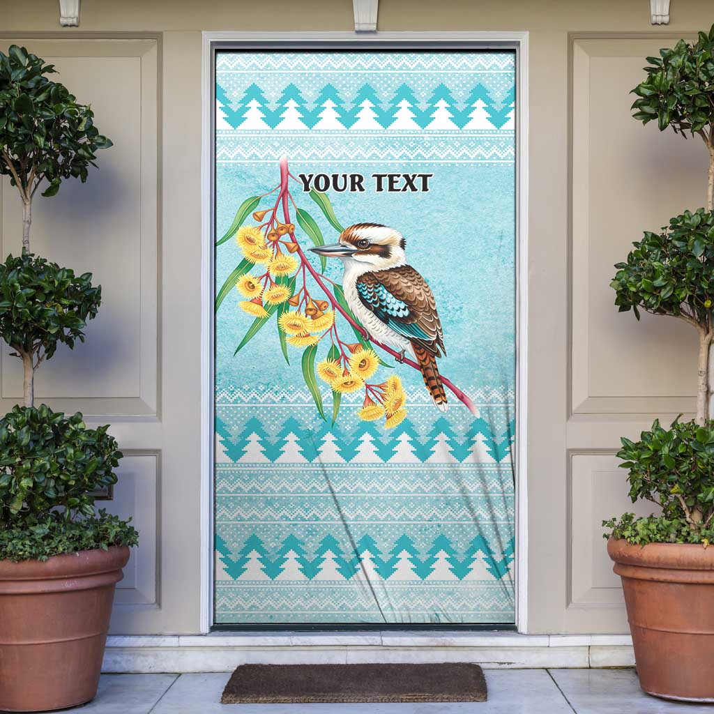 Australia Kookaburra and Eucalyptus Door Cover Christmas Vibe - Aussie Hoodie