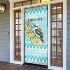 Australia Kookaburra and Eucalyptus Door Cover Christmas Vibe - Aussie Hoodie