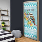 Australia Kookaburra and Eucalyptus Door Cover Christmas Vibe - Aussie Hoodie