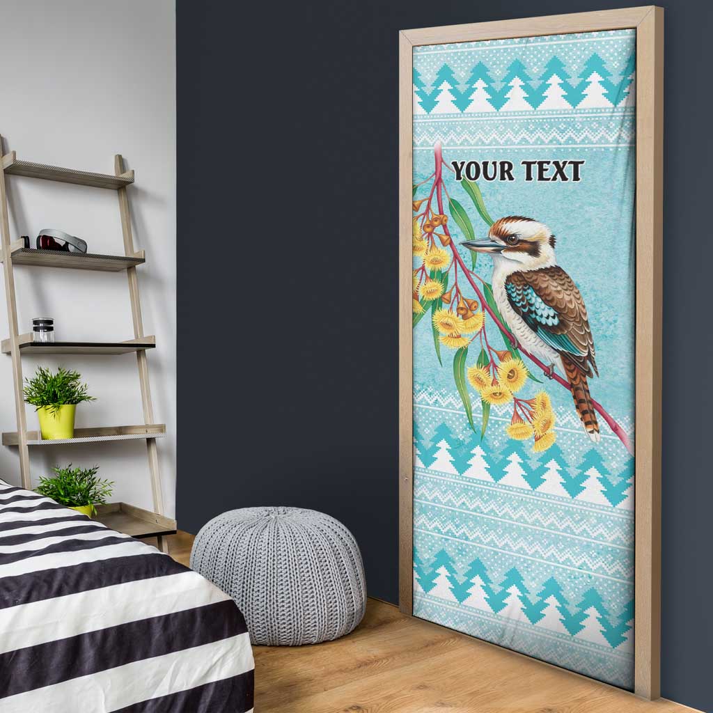 Australia Kookaburra and Eucalyptus Door Cover Christmas Vibe - Aussie Hoodie