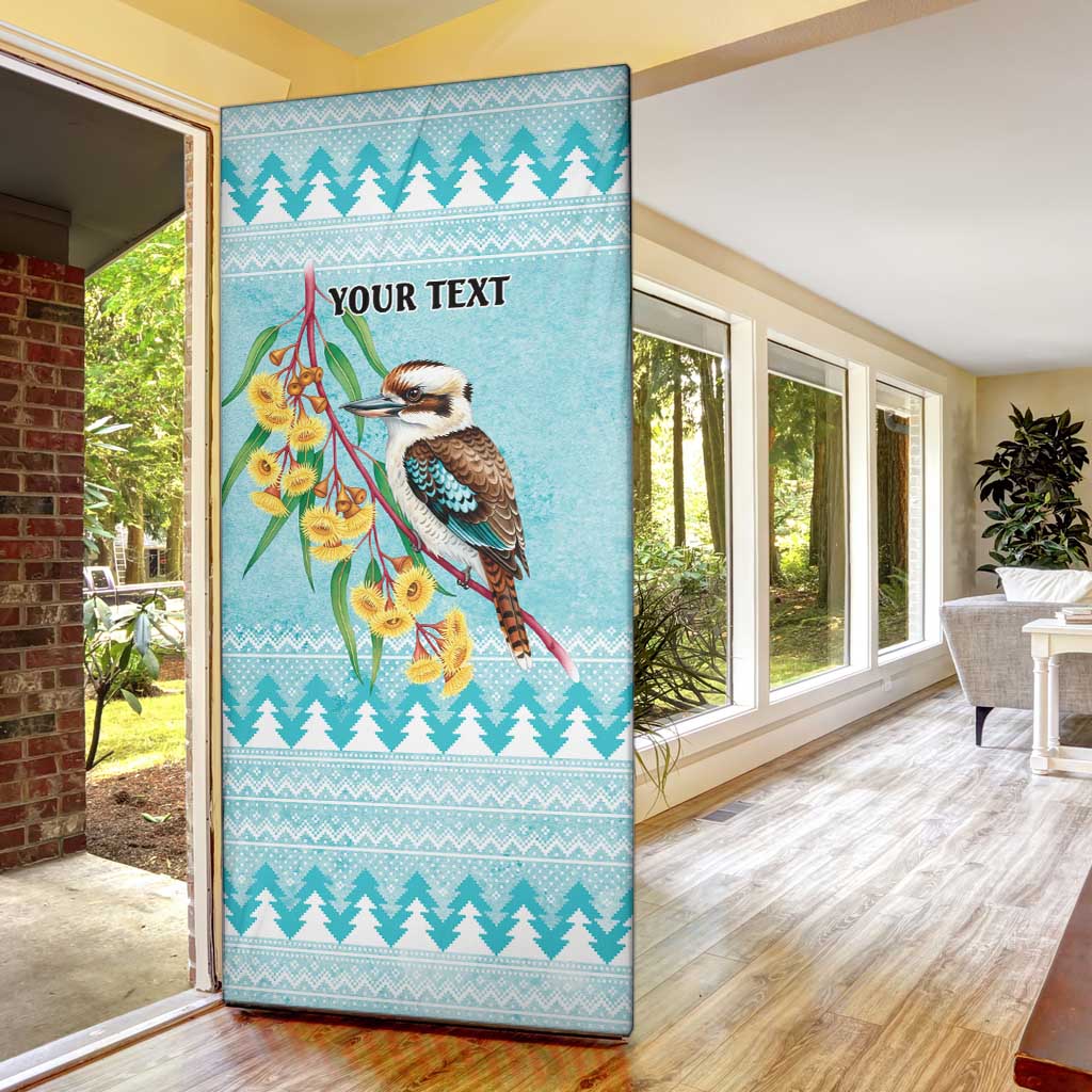Australia Kookaburra and Eucalyptus Door Cover Christmas Vibe - Aussie Hoodie