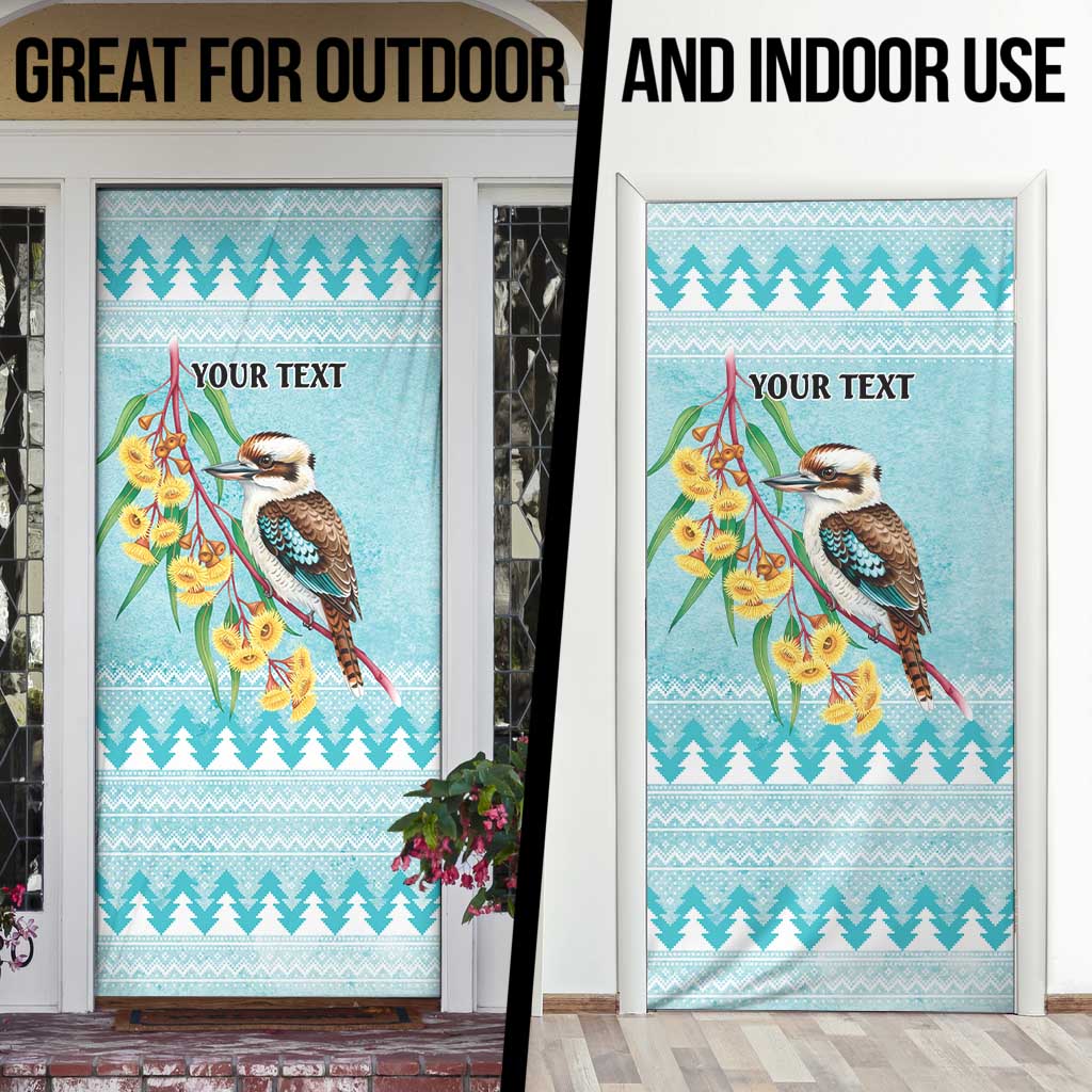 Australia Kookaburra and Eucalyptus Door Cover Christmas Vibe - Aussie Hoodie