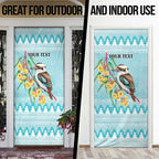 Australia Kookaburra and Eucalyptus Door Cover Christmas Vibe - Aussie Hoodie