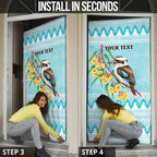 Australia Kookaburra and Eucalyptus Door Cover Christmas Vibe - Aussie Hoodie