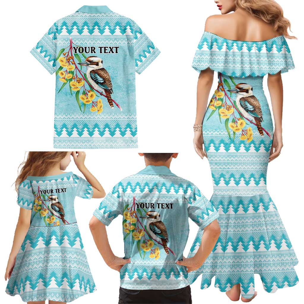 Australia Kookaburra and Eucalyptus Family Matching Mermaid Dress and Hawaiian Shirt Christmas Vibe - Aussie Hoodie