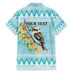Australia Kookaburra and Eucalyptus Family Matching Off The Shoulder Long Sleeve Dress and Hawaiian Shirt Christmas Vibe - Aussie Hoodie