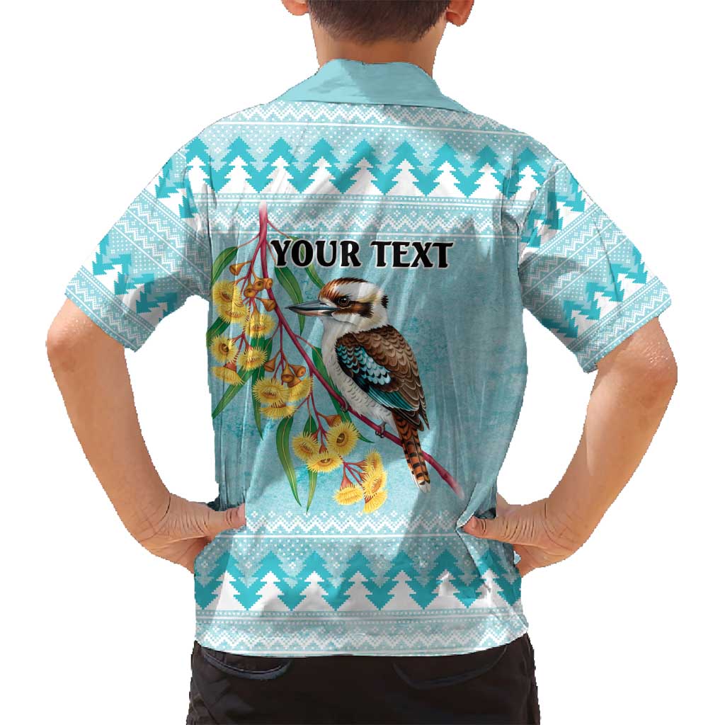 Australia Kookaburra and Eucalyptus Family Matching Off Shoulder Maxi Dress and Hawaiian Shirt Christmas Vibe - Aussie Hoodie