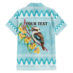 Australia Kookaburra and Eucalyptus Family Matching Off Shoulder Short Dress and Hawaiian Shirt Christmas Vibe - Aussie Hoodie