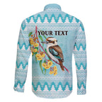 Australia Kookaburra and Eucalyptus Family Matching Off Shoulder Short Dress and Hawaiian Shirt Christmas Vibe - Aussie Hoodie