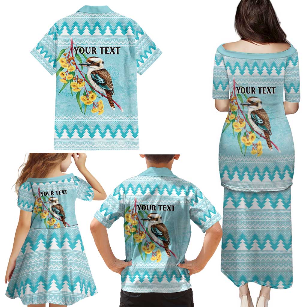 Australia Kookaburra and Eucalyptus Family Matching Puletasi and Hawaiian Shirt Christmas Vibe - Aussie Hoodie