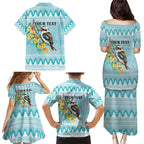 Australia Kookaburra and Eucalyptus Family Matching Puletasi and Hawaiian Shirt Christmas Vibe - Aussie Hoodie