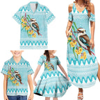 Australia Kookaburra and Eucalyptus Family Matching Summer Maxi Dress and Hawaiian Shirt Christmas Vibe - Aussie Hoodie