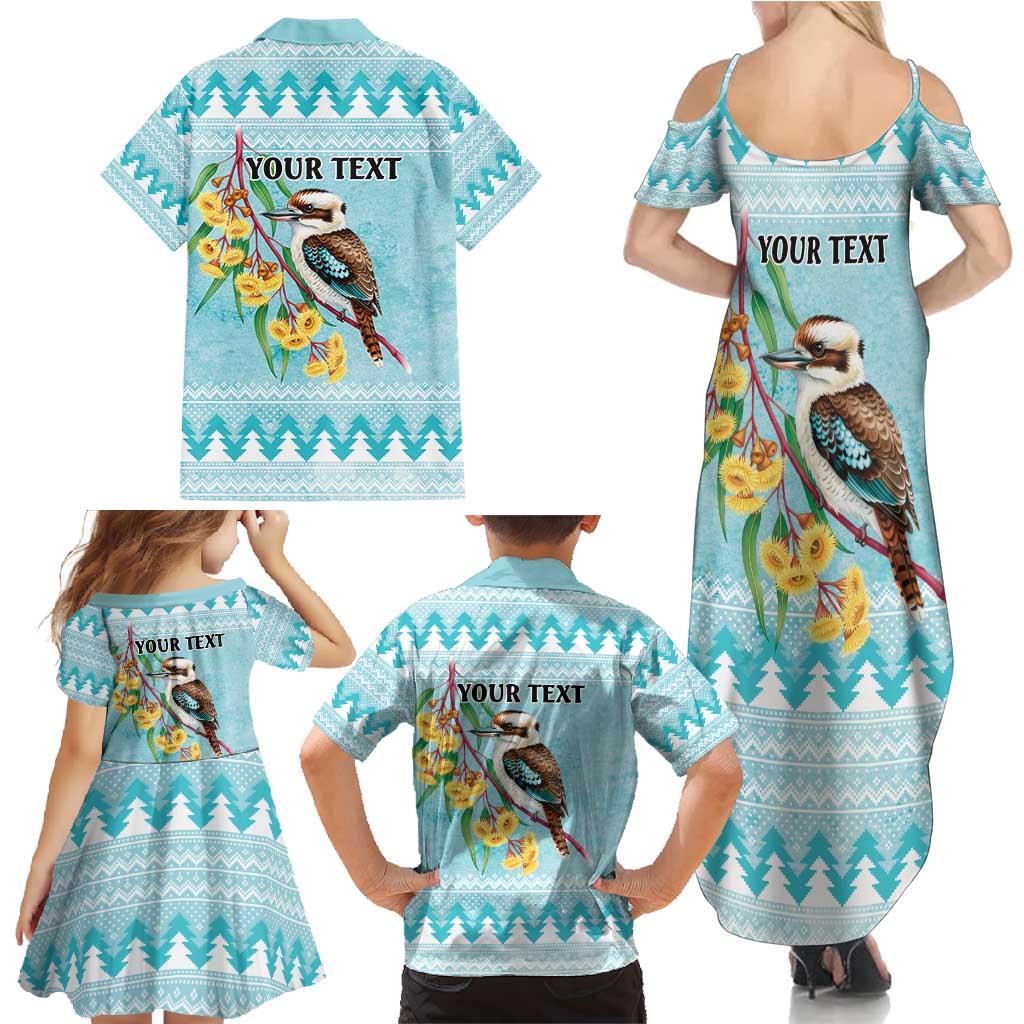 Australia Kookaburra and Eucalyptus Family Matching Summer Maxi Dress and Hawaiian Shirt Christmas Vibe - Aussie Hoodie