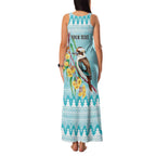 Australia Kookaburra and Eucalyptus Family Matching Tank Maxi Dress and Hawaiian Shirt Christmas Vibe - Aussie Hoodie