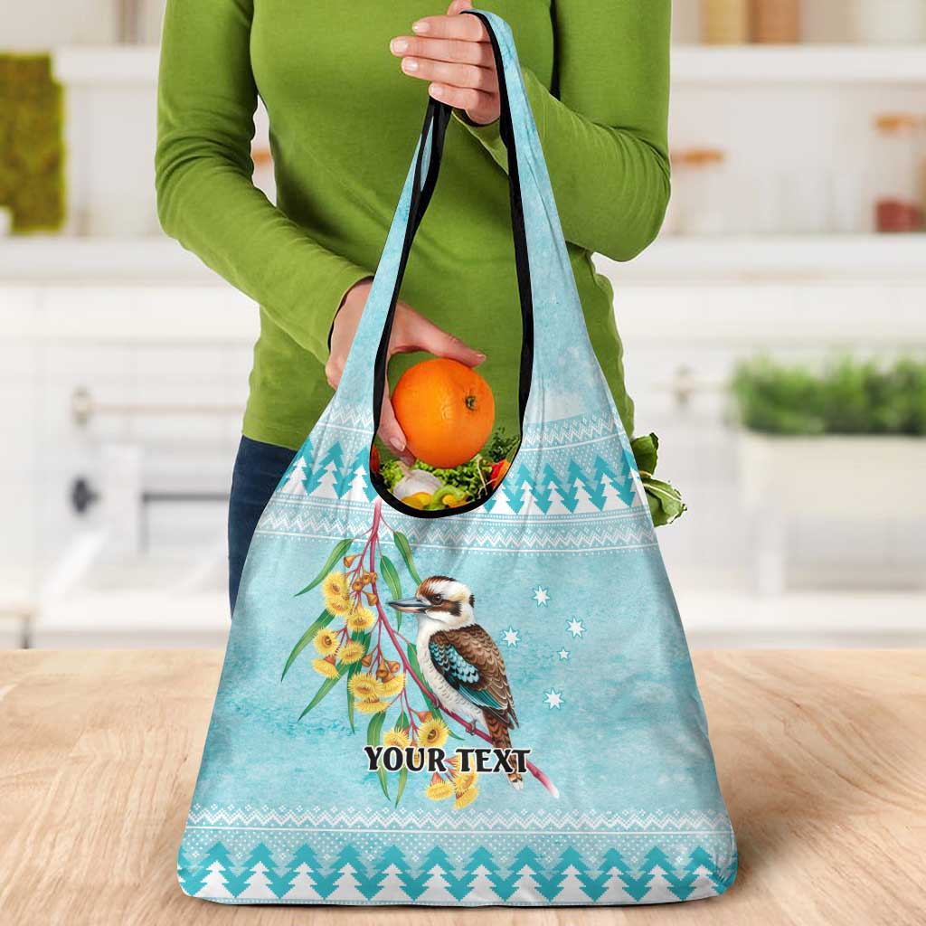 Australia Kookaburra and Eucalyptus Grocery Bag Christmas Vibe - Aussie Hoodie