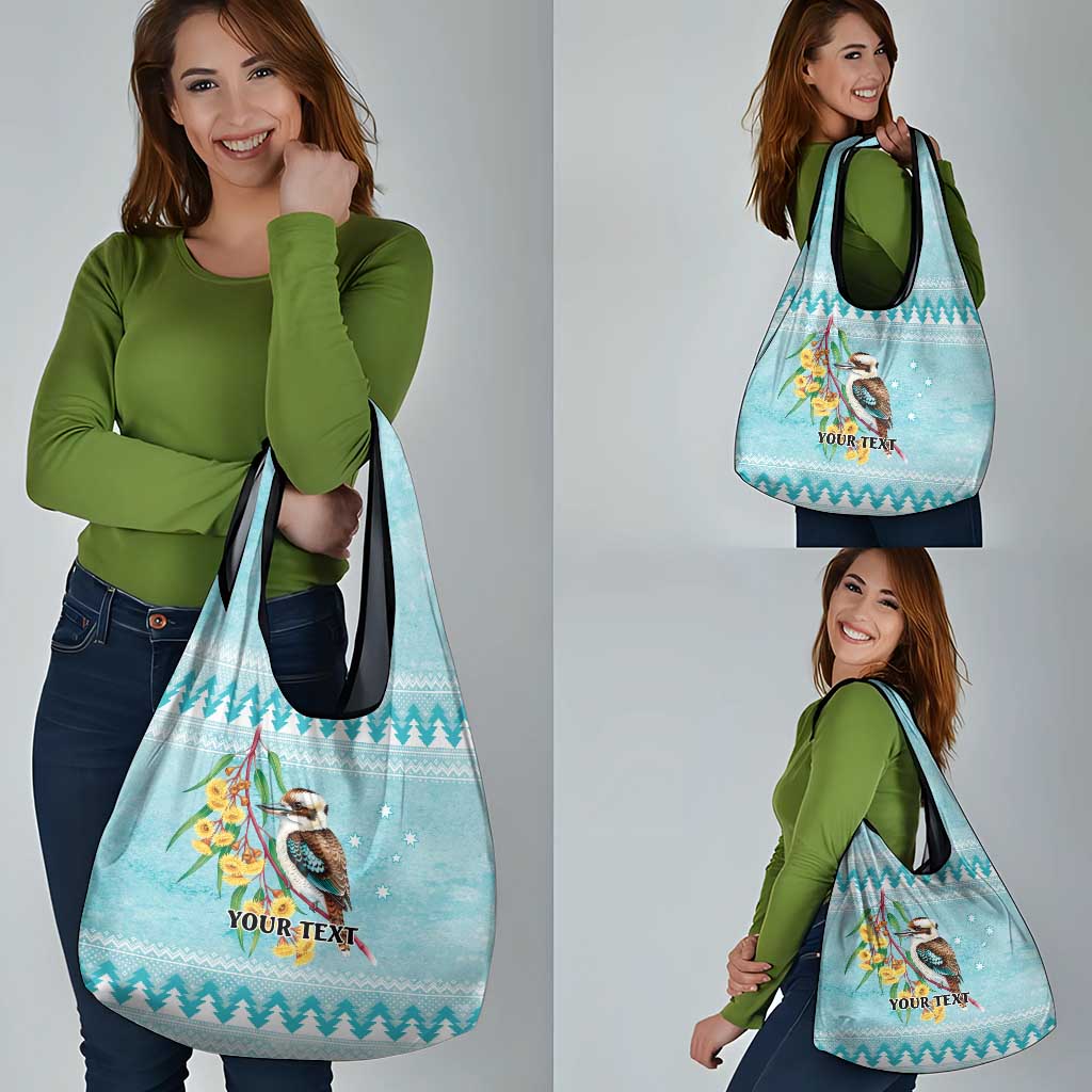 Australia Kookaburra and Eucalyptus Grocery Bag Christmas Vibe - Aussie Hoodie