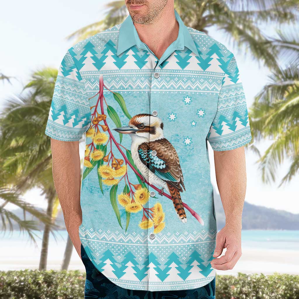 Australia Kookaburra and Eucalyptus Hawaiian Shirt Christmas Vibe - Aussie Hoodie
