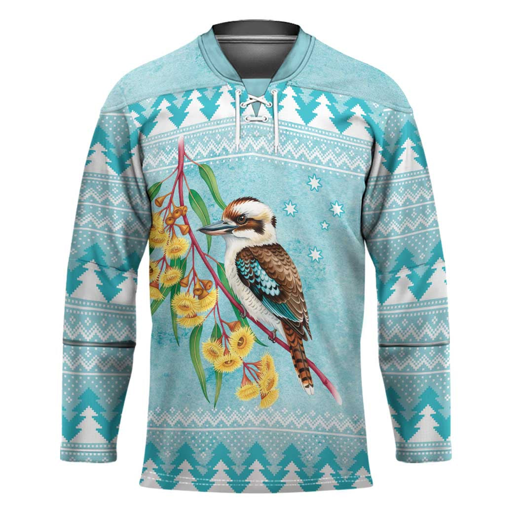 Australia Kookaburra and Eucalyptus Hockey Jersey Christmas Vibe - Aussie Hoodie