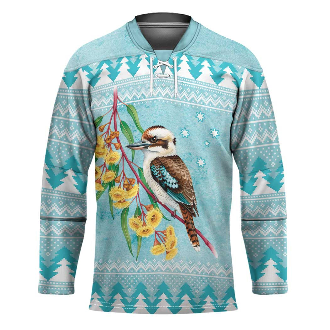 Australia Kookaburra and Eucalyptus Hockey Jersey Christmas Vibe - Aussie Hoodie