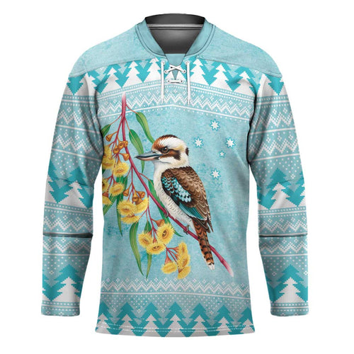 Australia Kookaburra and Eucalyptus Hockey Jersey Christmas Vibe - Aussie Hoodie