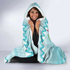 Australia Kookaburra and Eucalyptus Hooded Blanket Christmas Vibe - Aussie Hoodie