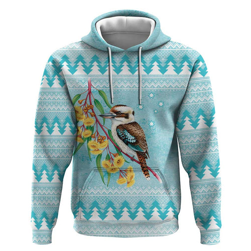 Australia Kookaburra and Eucalyptus Hoodie Christmas Vibe - Aussie Hoodie