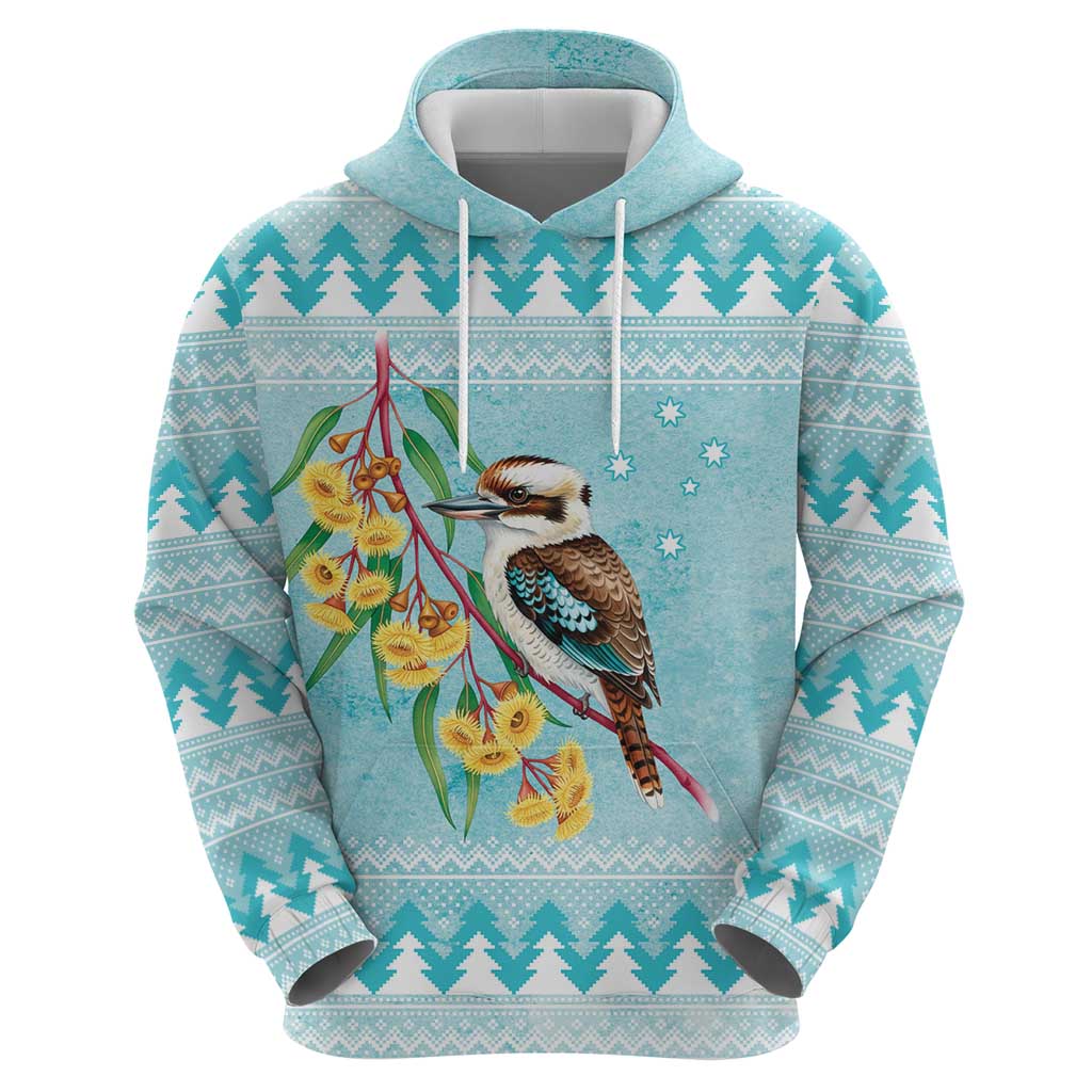 Australia Kookaburra and Eucalyptus Hoodie Christmas Vibe - Aussie Hoodie