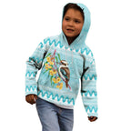Australia Kookaburra and Eucalyptus Kid Hoodie Christmas Vibe - Aussie Hoodie