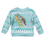 Australia Kookaburra and Eucalyptus Kid Ugly Christmas Sweater Christmas Vibe - Aussie Hoodie