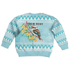 Australia Kookaburra and Eucalyptus Kid Ugly Christmas Sweater Christmas Vibe - Aussie Hoodie
