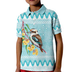 Australia Kookaburra and Eucalyptus Kid Polo Shirt Christmas Vibe - Aussie Hoodie