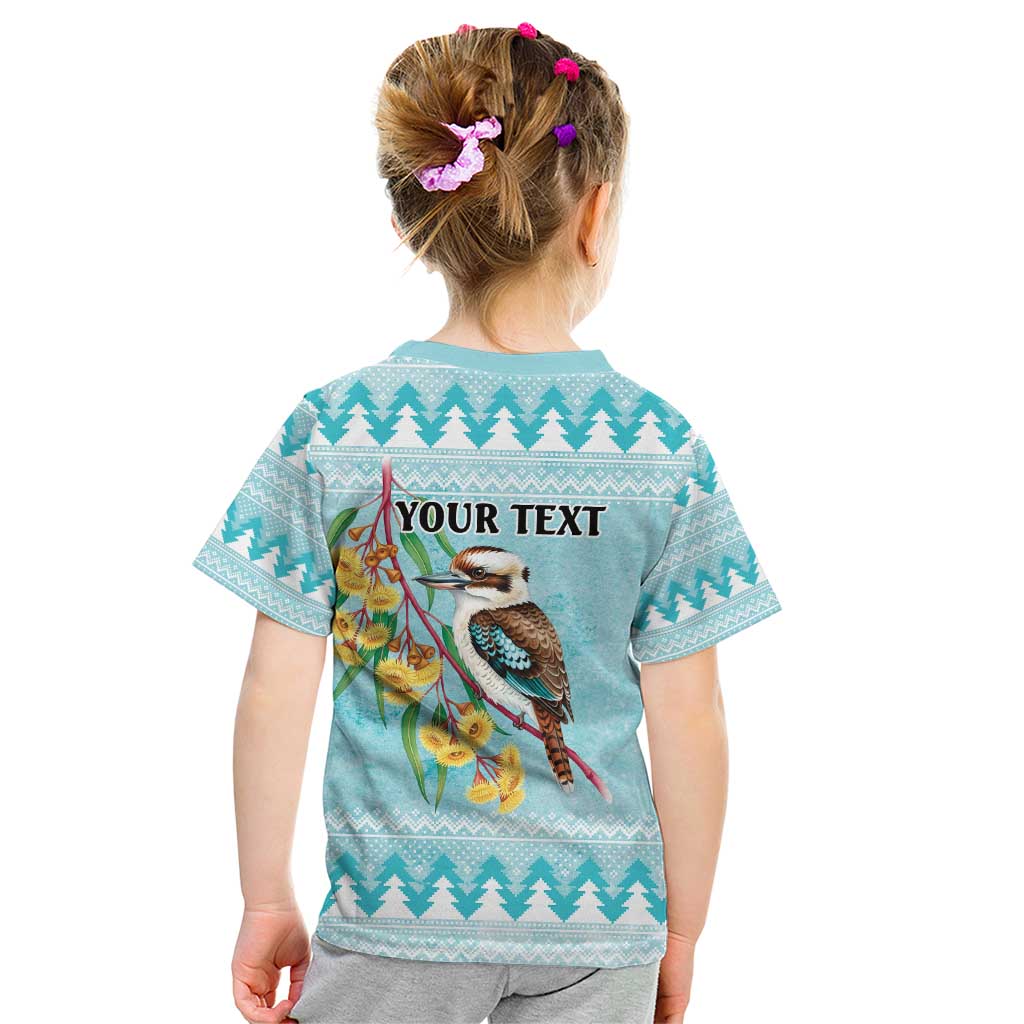 Australia Kookaburra and Eucalyptus Kid T Shirt Christmas Vibe - Aussie Hoodie