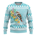 Australia Kookaburra and Eucalyptus Ugly Christmas Sweater Christmas Vibe - Aussie Hoodie