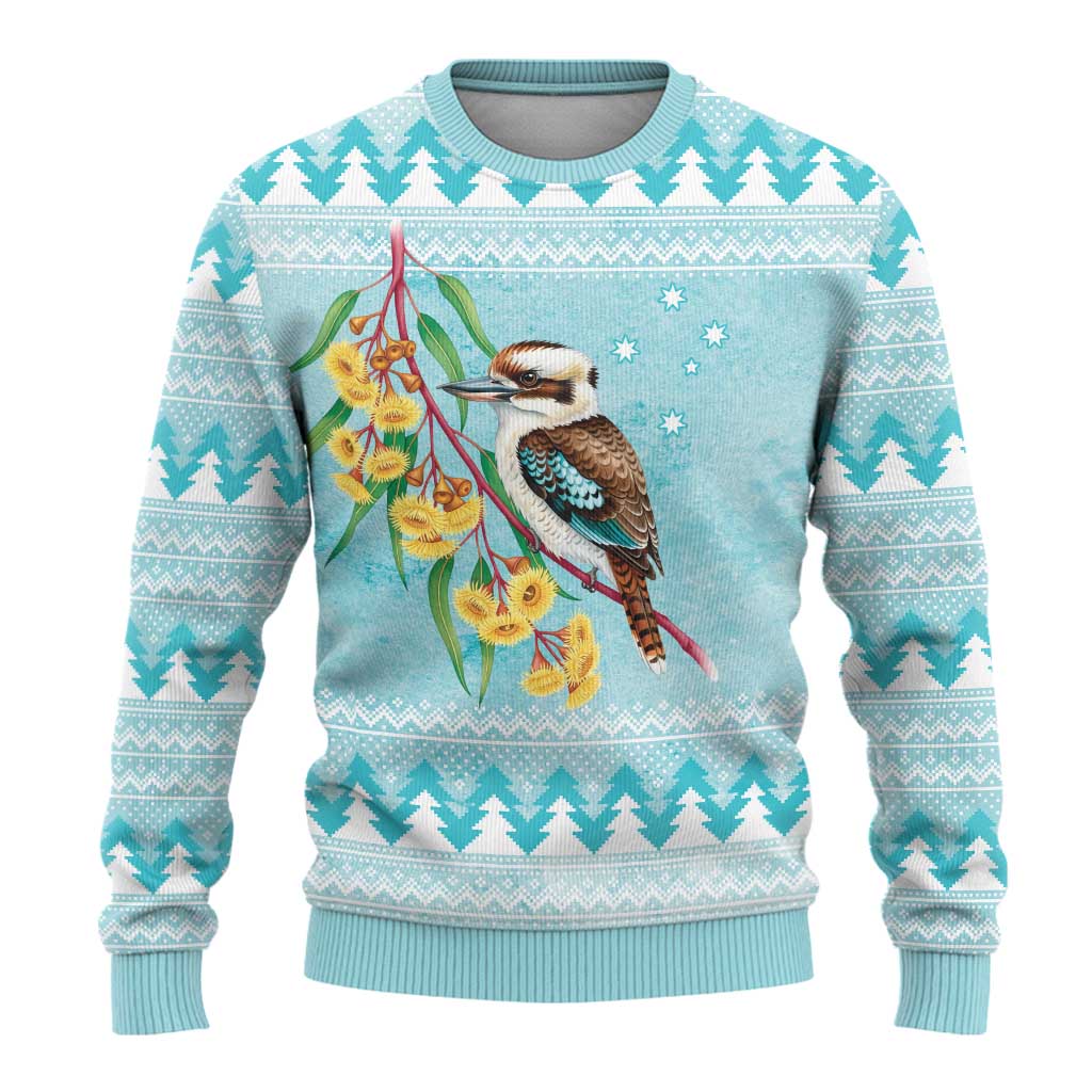 Australia Kookaburra and Eucalyptus Ugly Christmas Sweater Christmas Vibe - Aussie Hoodie
