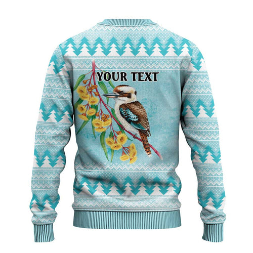 Australia Kookaburra and Eucalyptus Ugly Christmas Sweater Christmas Vibe - Aussie Hoodie