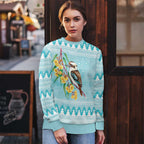 Australia Kookaburra and Eucalyptus Ugly Christmas Sweater Christmas Vibe - Aussie Hoodie