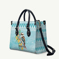 Australia Kookaburra and Eucalyptus Leather Bag Christmas Vibe - Aussie Hoodie