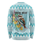 Australia Kookaburra and Eucalyptus Long Sleeve Shirt Christmas Vibe - Aussie Hoodie