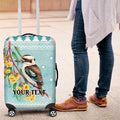 Australia Kookaburra and Eucalyptus Luggage Cover Christmas Vibe - Aussie Hoodie
